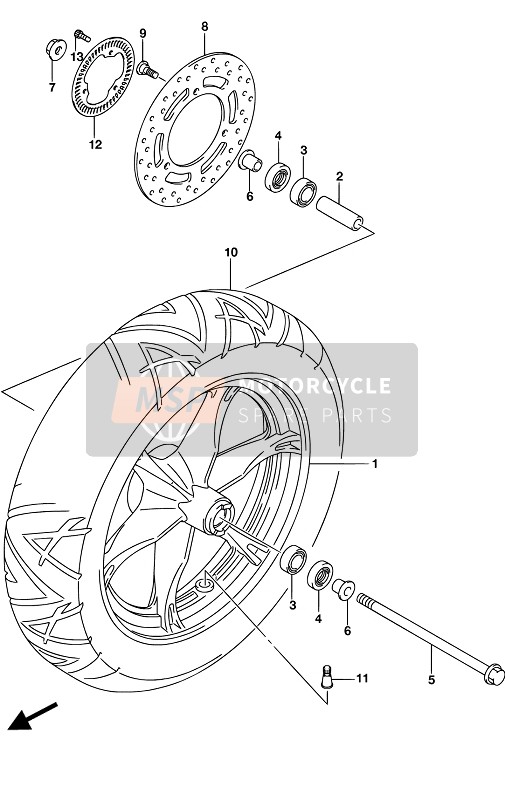 Roue avant